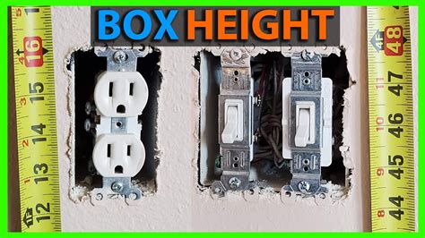 electrical boxes height from floor|height of light switch box.